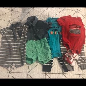 Lot of size 12 months baby boy outfits